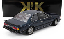 1:18 scale BMW M635 CSi die-cast model car in blue, collectible and in stock at Vroomi