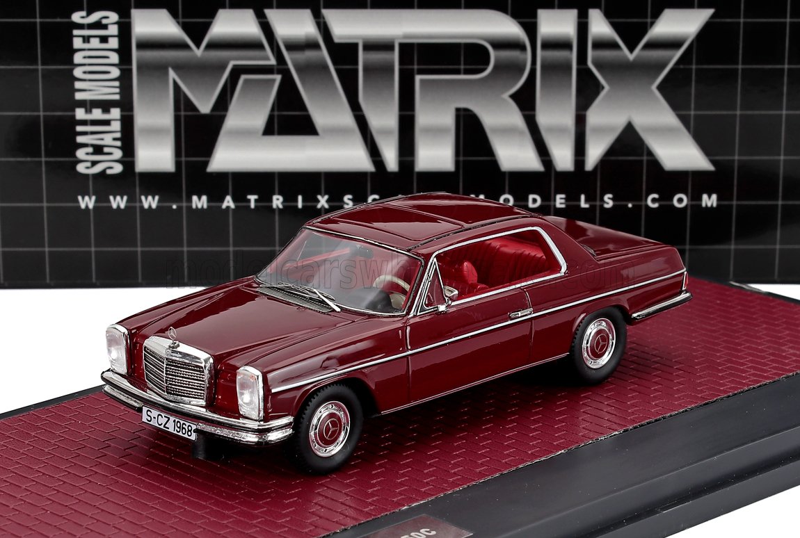 Mercedes-Benz S-Class 280C Coupé (W111) 1968 Red Matrix Scale Models 1:43 scale model
