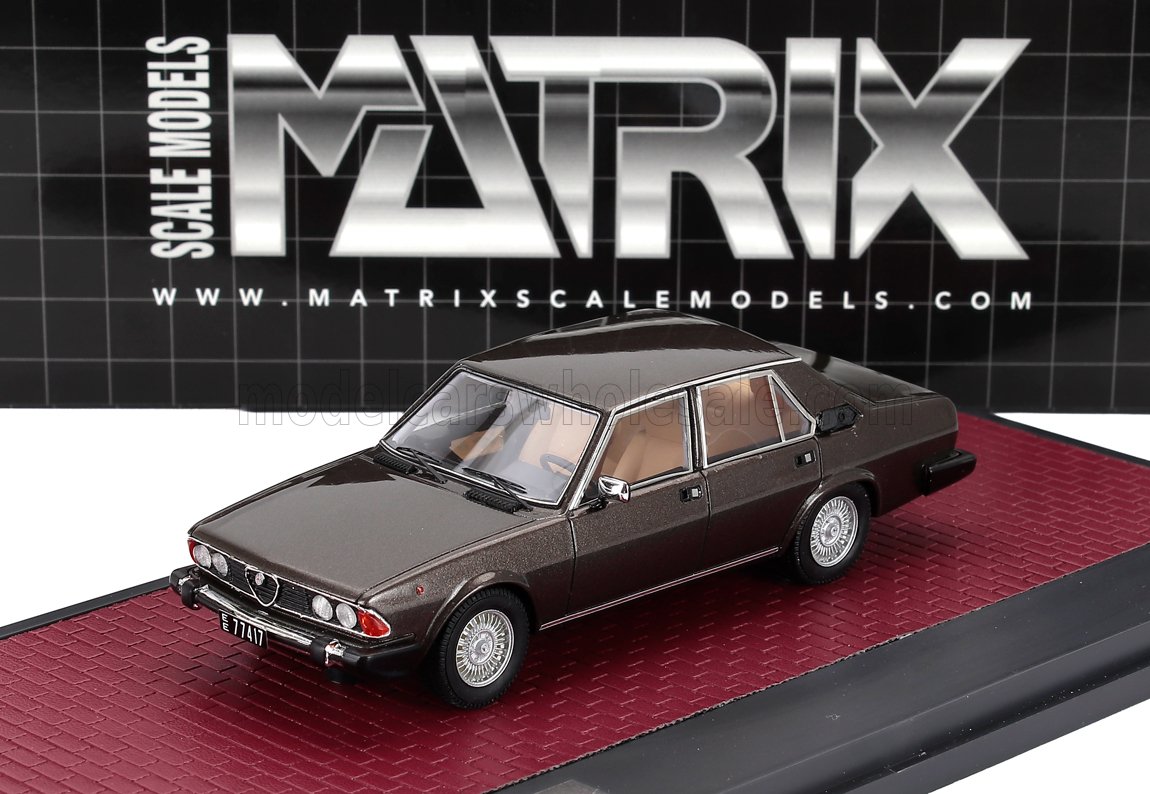 Alfa Romeo Alfa 6 2.5i (T119) 1979 Brown Matrix Scale Models 1:43 scale model