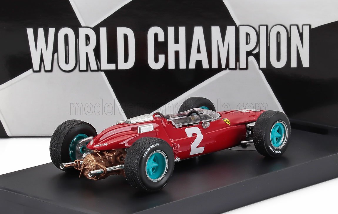 Ferrari F1 158 No. 2 John Surtees Winner Italy GP World Champion 1964 Brumm 1:43 scale model - image 2