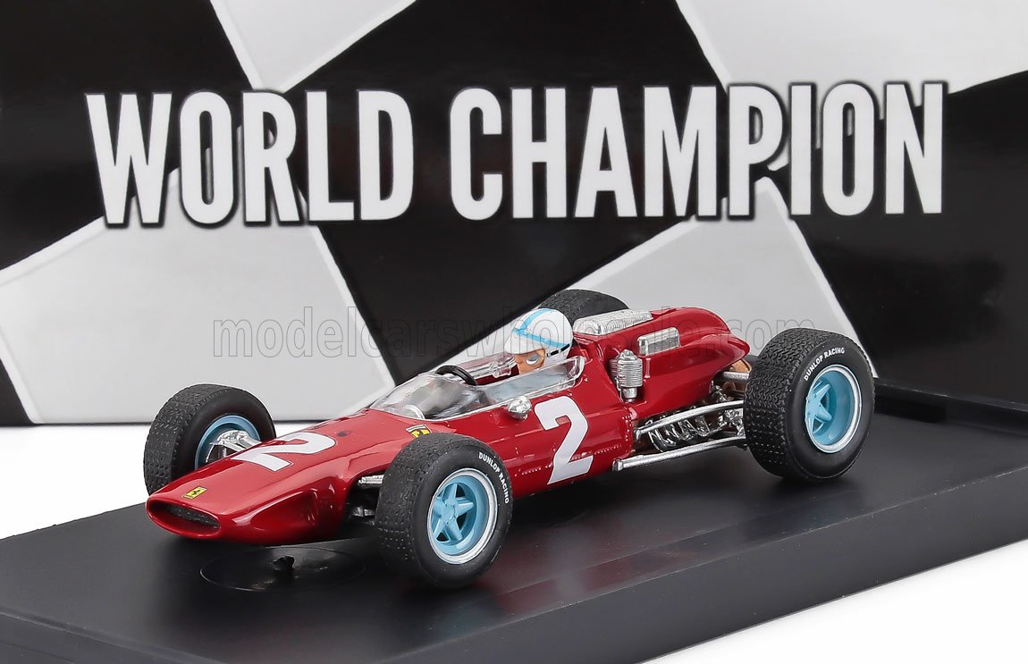 Ferrari F1 158 No. 2 John Surtees Winner Italy GP World Champion 1964 with Driver Brumm 1:43 scale model