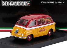 FIAT - 600D MULTIPLA COCA-COLA OLIMPIADI ROMA 1960 - YELLOW RED WHITE