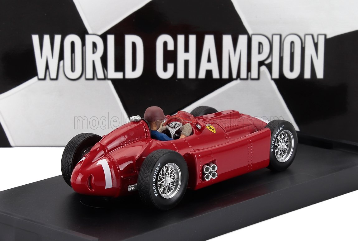Ferrari F1 Lancia D50 No. 1 Juan Manuel Fangio Winner British GP 1956 with Driver Brumm 1:43 scale model - image 2