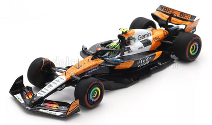 McLAREN - F1  MCL39 TEAM MCLAREN N 4 WORLD CHAMPION 2nd USA GP 2025 LANDO NORRIS - ORANGE CHROME BLACK