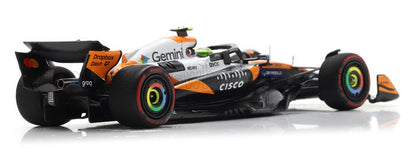 McLAREN - F1  MCL39 TEAM MCLAREN N 4 WORLD CHAMPION 2nd USA GP 2025 LANDO NORRIS - ORANGE CHROME BLACK