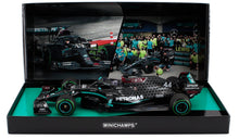 MERCEDES GP - F1  W11 EQ PERFORMANCE TEAM AMG PETRONAS MOTORSPORT N 44 (WITH WORN RAIN TYRES AND PIT BOARD - 7 TIMES WORLD CHAMPION) WINNER TURKISH GP 2020 LEWIS HAMILTON - BLACK GREEN