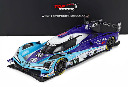 ACURA - ARX-06 GTP 2.4L TWIN TURBO V6 TEAM MEYER SHANK RACING N 60 IMSA 12h SEBRING 2025 TOM BLOMQVIST - COLIN BRAUN - SCOTT DIXON - 2 TONE BLUE WHITE