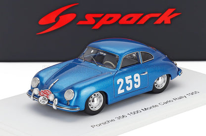 PORSCHE - 356 1500 COUPE N 259 RALLY MONTECARLO 1955 CHARLES COOPER - JOHN FISCHEL - BLUE