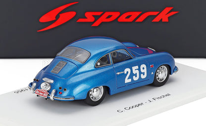 PORSCHE - 356 1500 COUPE N 259 RALLY MONTECARLO 1955 CHARLES COOPER - JOHN FISCHEL - BLUE