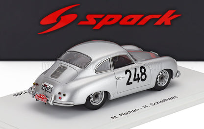PORSCHE - 356 1500 COUPE N 248 RALLY MONTECARLO 1955 MAX NATHAN - HEINZ SCHELLHAAS - SILVER