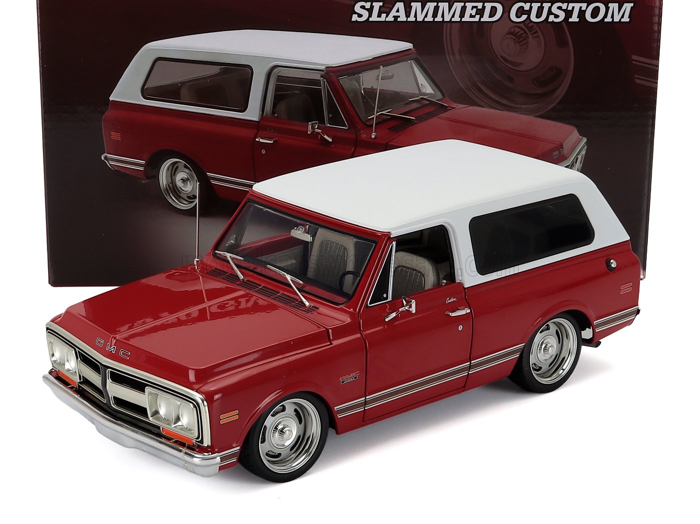 GMC - JIMMY SLAMMED CUSTOM HARD-TOP 1970 - ROSSO BIANCO - Vroomi