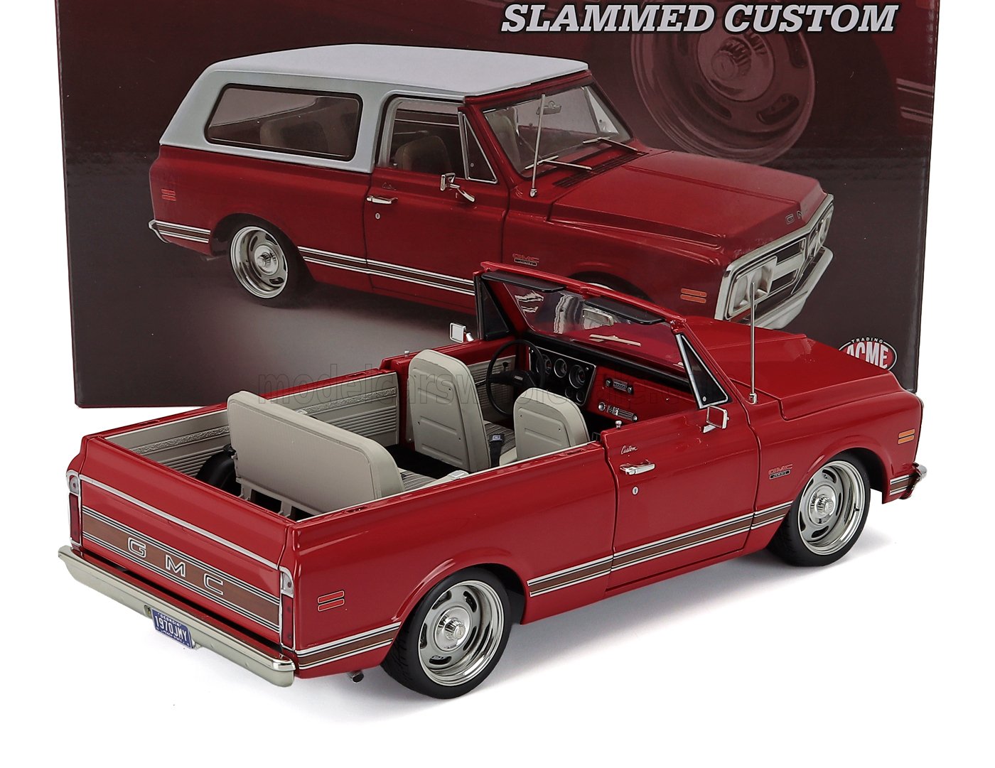 GMC - JIMMY SLAMMED CUSTOM HARD-TOP 1970 - ROSSO BIANCO - Vroomi