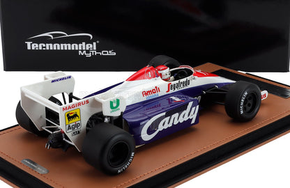 TOLEMAN - F1  TG184 HART TURBO N 20 PRACTICE ITALY GP (with pilot figure) 1984 PIERLUIGI MARTINI - BLUE WHITE RED
