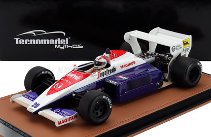 TOLEMAN - F1  TG184 HART TURBO N 20 USA GP (with pilot figure) 1984 JOHNNY CECOTTO - BLUE WHITE RED