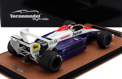TOLEMAN - F1  TG184 HART TURBO N 20 USA GP (with pilot figure) 1984 JOHNNY CECOTTO - BLUE WHITE RED