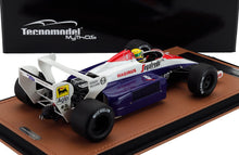 TOLEMAN - F1  TG184 HART TURBO N 19 3rd BRITISH GP (with pilot figure) 1984 AYRTON SENNA - BLUE WHITE RED