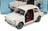 Autobianchi 4 Posti with Fantozzi and Signorina Silvani from Film Fantozzi 1975 White CLC-Models 1:18 scale model