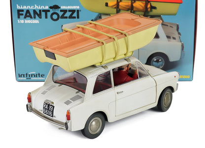 Autobianchi 4 Posti - Con Fantozzi E Filini Con Barca Sul Tetto - Dal Film Fantozzi Subisce Ancora 1983 1:18 scale model car by CLC-MODELS — Vroomi