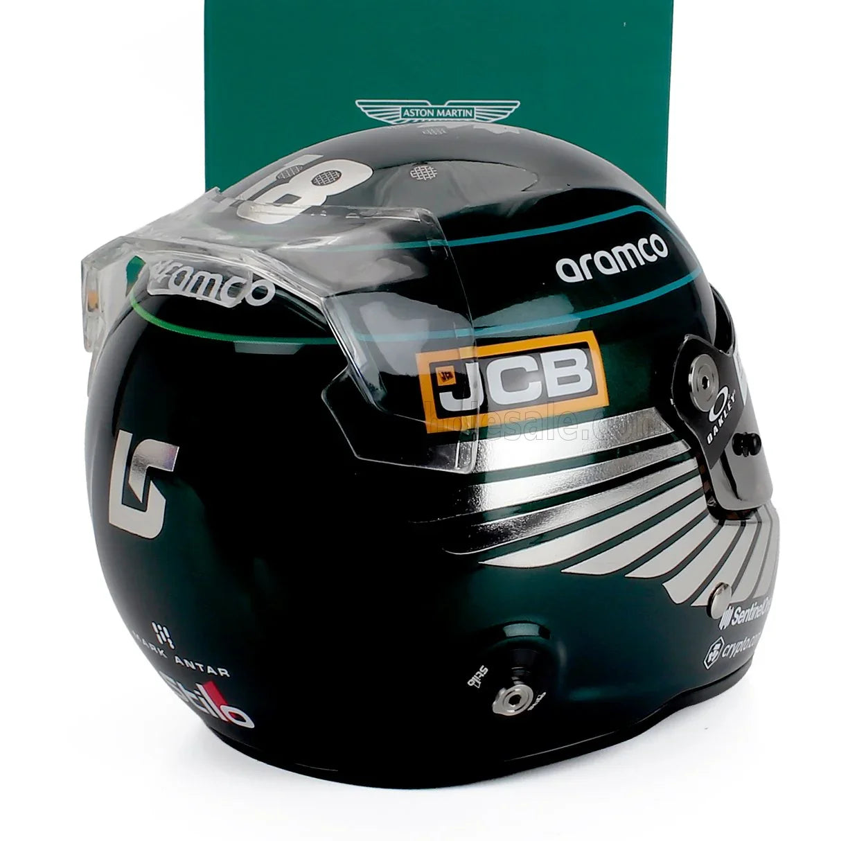 STILO - CASCO HELMET F1 LANCE STROLL TEAM ASTON MARTIN ARAMCO COGNIZANT N  18 SEASON 2023 - GREEN - Scale Model Cars