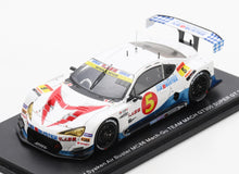 White and blue Air Buster MC86 Mach-Go Team Mach GT300 Super GT 2019 racing car model with red number 5, available on Vroomi