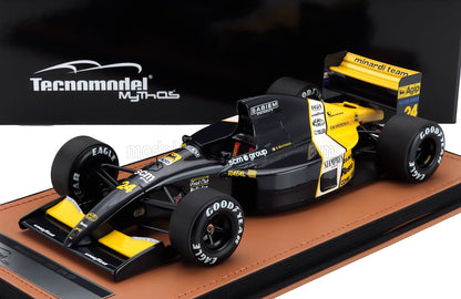MINARDI - F1  M191 FORD N 24 SPA FRANCORCHAMPS GP 1991 GIANNI MORBIDELLI - BLACK YELLOW WHITE
