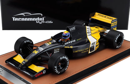 MINARDI - F1  M191 FORD N 24 AUSTRALIAN GP RAIN TIRES (with pilot figure) 1991 ROBERTO MORENO - BLACK YELLOW WHITE