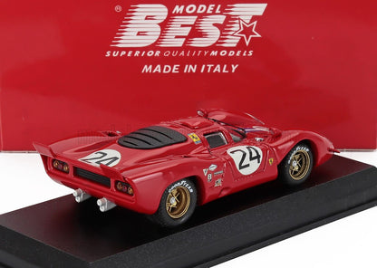 FERRARI - 312P COUPE 3.0L V12 TEAM N.A.R.T. N 24 24h DAYTONA 1970 MIKE PARKES - SAM POSEY - RED - Vroomi