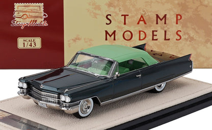 Cadillac Eldorado Biarritz Cabriolet Closed 1963 Two-Tone Green Stamp Models 1:43 scale model