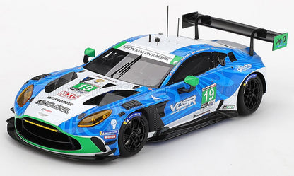 ASTON MARTIN - VANTAGE AMR GT3 4.0L TURBO TEAM VAN DER STEUR RACING N 19 IMSA 24h DAYTONA 2025 RORY VAN DER STEUR - VALENTIN HASSE-CLOT - ANTHONY McINTOSH - MAXIME ROBIN - LIGHT BLUE WHITE