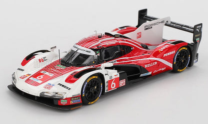 PORSCHE - 963 9RD 4.6L TURBO V8 TEAM PORSCHE PENSKE MOTORSPORT N 6 4th 24h LE MANS (POLE POSITION) 2024 KEVIN ESTRE - ANDRE LOTTERER - LAURENS VANTHOOR - RED WHITE BLACK