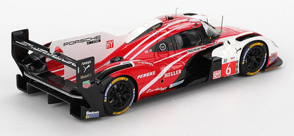 PORSCHE - 963 9RD 4.6L TURBO V8 TEAM PORSCHE PENSKE MOTORSPORT N 6 4th 24h LE MANS (POLE POSITION) 2024 KEVIN ESTRE - ANDRE LOTTERER - LAURENS VANTHOOR - RED WHITE BLACK