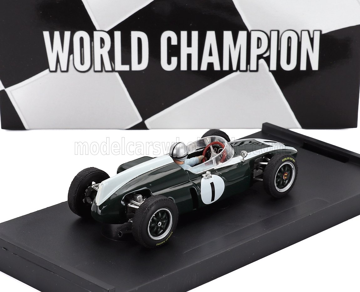 Cooper F1 T53 No. 1 Jack Brabham Winner British GP World Champion 1960 with Driver Brumm 1:43 scale model - image 2