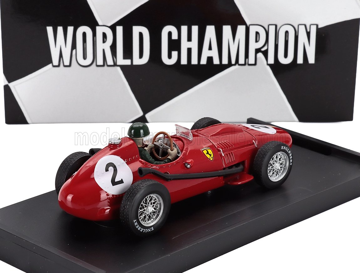 Ferrari F1 Dino 246 No. 2 Mike Hawthorn World Champion 2nd British GP 1958 with Driver Brumm 1:43 scale model - image 2