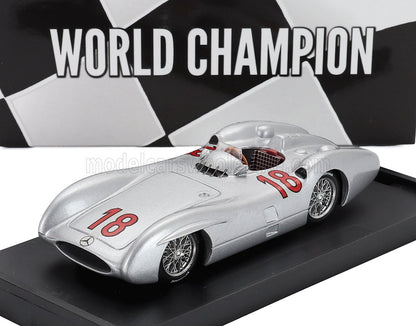 MERCEDES BENZ - F1  W196C N 18 WORLD CHAMPION SEASON 1954 JUAN MANUEL FANGIO - SILVER