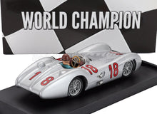 MERCEDES BENZ - F1  W196C N 18 WORLD CHAMPION SEASON 1954 JUAN MANUEL FANGIO - WITH DRIVER FIGURE - SILVER