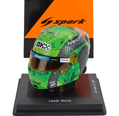 BELL HELMET - CASCO HELMET F1 LANDO NORRIS WORLD CHAMPION TEAM MCLAREN N 4 LAS VEGAS USA GP 2025 - GREEN BLACK