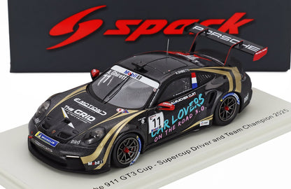 PORSCHE - 911 992 GT3 N 11 PORSCHE SUPERCUP CHAMPION 2025 ALESSANDRO GHIRETTI - BLACK