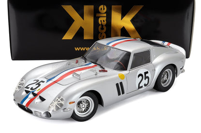 FERRARI - 250 GTO 3.0L V12 COUPE TEAM ECURIE FRANCORCHAMPS N 25 4th 24h LE MANS 1963 LEON DERNIER ELDE - PIERRE DUMAY - SILVER