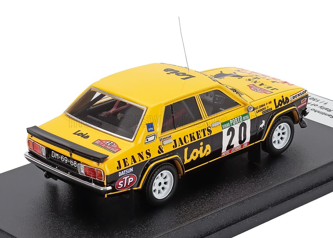 Datsun 160J Night Version No. 20 Santinho Mendes Rui Cunha Rally Portugal 1983 Trofeu 1:43 scale model - image 2