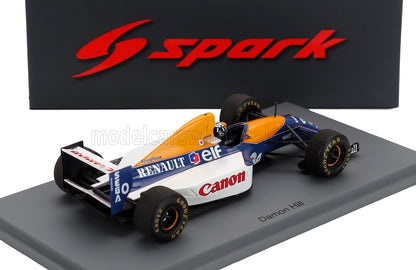 WILLIAMS - F1  FW15C N 0 WINNER BELGIUM GP 1993 DAMON HILL - BLUE WHITE YELLOW