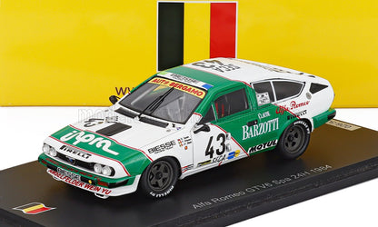 ALFA ROMEO - ALFETTA GTV6 N 43 24h SPA 1984 DAGMAR SUSTER - PASCAL WITMEUR - JEAN PAUL LIBERT - GREEN WHITE
