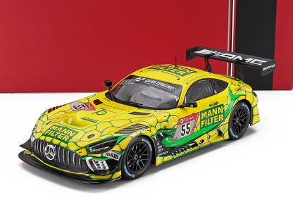 MERCEDES BENZ - AMG GT3 TEAM LANDGRAF N 55 24h NURBURUGRING 2022 PATRICK ASSENHEIMER - LUCA SANDRO TREFZ - DOMINIK BAUMANN - JULIEN APOTHELOZ - YELLOW GREEN