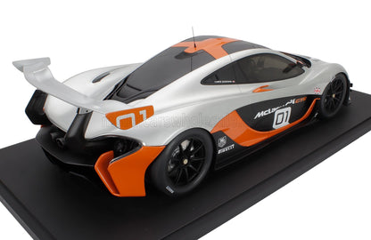 McLAREN - P1 GTR PEBBLE BEACH 2015 - CON VETRINA - WITH SHOWCASE - GREY ORANGE