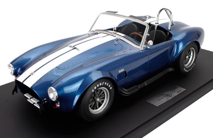FORD USA - SHELBY COBRA 427 S/C SPIDER OPEN 1967 - CON VETRINA - WITH SHOWCASE - BLUE WHITE