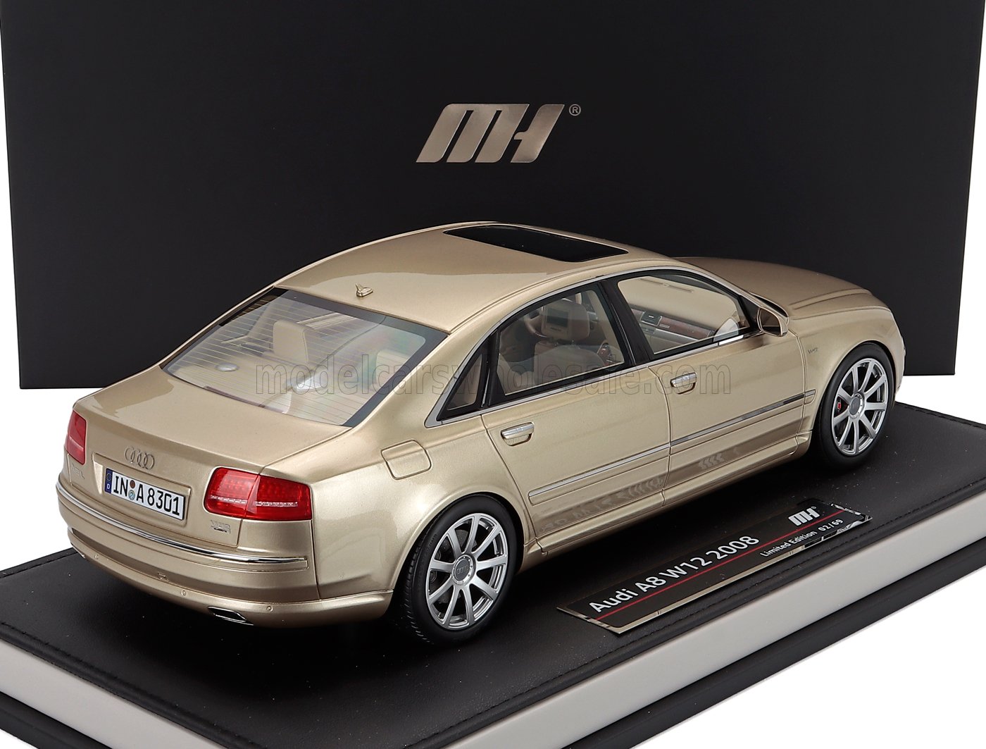 AUDI - A8 L W12 QUATTRO 2008 - BEIGE PEARL - Vroomi