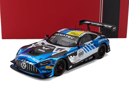 MERCEDES BENZ - AMG GT3 EVO DEL EQUIPO AKKODIS ASP N.º 88, CAMPEÓN DE LA TEMPORADA 2023 DEL GTWC: RAFFAELE MARCIELLO - TIMUR BOGUSLAVSKIY - JULES GOUNON - AZUL BLANCO NEGRO