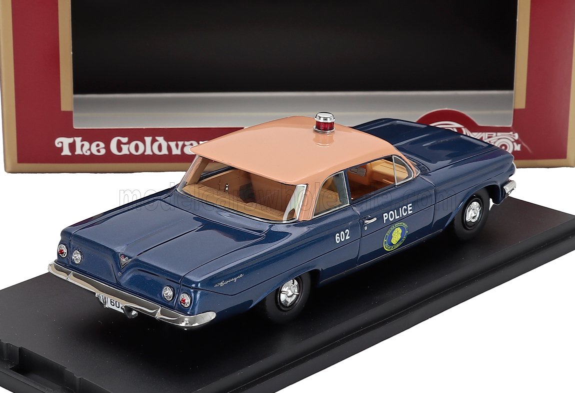 CHEVROLET - Polizia della contea di Nassau, Biscayne 1961 - Blu e rosa scuro - Vroomi