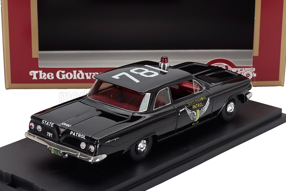 CHEVROLET - Polizia stradale dello Stato dell'Ohio, Biscayne, 1961 - Nera - Vroomi