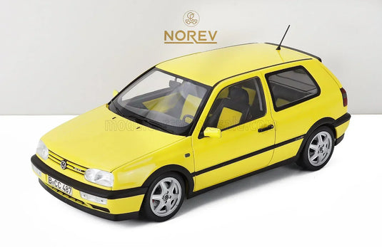 VOLKSWAGEN - GOLF III GTi 1994 - GEEL Vroomi Schaalmodellenwinkel