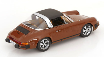 Bruin Porsche 911 Targa-schaalmodel, gedetailleerde replica, online verkrijgbaar voor verzamelaars.